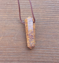 Load image into Gallery viewer, CALLIGRAPHY STONE Crystal Point Pendant Witth Adjustable Cord Stone Natural Gemstone