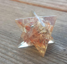Load image into Gallery viewer, ORGONE RED AVENTURINE Gemstone Merkaba Star Orgone