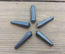 Load image into Gallery viewer, NATURAL BLACK TOURMALINE Double Terminated Gemstone Crystal Pencil Point (One)