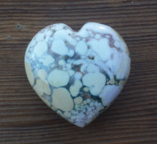 Load image into Gallery viewer, Large NATURAL FOSSIL JASPER Gemstone Puffy Heart 60-70mm
