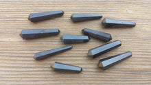 Load image into Gallery viewer, NATURAL BLACK TOURMALINE Double Terminated Gemstone Crystal Pencil Point (One)