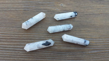Load image into Gallery viewer, NATURAL RAINBOW MOONSTONE Double Terminated Gemstone Crystal Pencil Point (One)