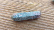Load image into Gallery viewer, NATURAL RUBY In KYANITE Double Terminated Gemstone Crystal Pencil Point (One)