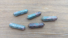 Load image into Gallery viewer, NATURAL RUBY In KYANITE Double Terminated Gemstone Crystal Pencil Point (One)