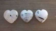 Load image into Gallery viewer, NATURAL TOURMALATED QUARTZ Gemstone Puffy Heart 40-45mm