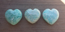 Load image into Gallery viewer, NATURAL AMAZONITE Gemstone Puffy Heart 40-45mm