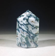 Load image into Gallery viewer, NATURAL TREE AGATE Carved Faceted Point Gemstone Crystal Point