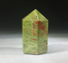 Load image into Gallery viewer, NATURAL UNAKITE Carved Faceted Point Gemstone Crystal Point