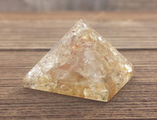 Load image into Gallery viewer, Small (25-30mm) CITRINE Orgone Gemstone Pyramid Small Pyramid Orgone