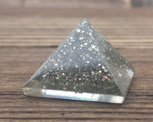 Load image into Gallery viewer, Small (25-30mm) PYRITE Orgone Gemstone Pyramid Small Pyramid Orgone