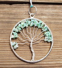 Load image into Gallery viewer, Natural CHRYSOPRASE Tree Of Life Large Suncatcher Decoration Stone Gemstone
