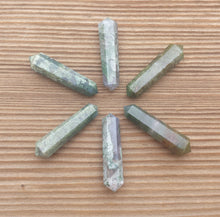 Load image into Gallery viewer, NATURAL MOSS AGATE Double Terminated Gemstone Crystal Pencil Point (One)