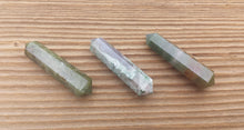 Load image into Gallery viewer, NATURAL MOSS AGATE Double Terminated Gemstone Crystal Pencil Point (One)