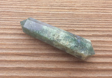 Load image into Gallery viewer, NATURAL MOSS AGATE Double Terminated Gemstone Crystal Pencil Point (One)