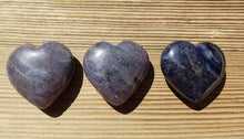 Load image into Gallery viewer, NATURAL IOLITE Gemstone Puffy Heart 40-45mm