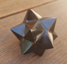 Load image into Gallery viewer, LARGE 12 Point GEMSTONE MERKABA Star Natural Onyx (One)
