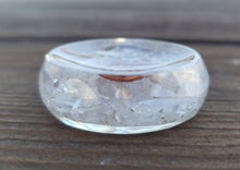 Load image into Gallery viewer, ORGONE SELENITE Gemstone Sphere Stand And Worry Stone