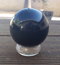 Load image into Gallery viewer, ORGONE SELENITE Gemstone Sphere Stand And Worry Stone