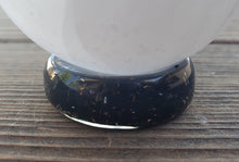 Load image into Gallery viewer, ORGONE BLACK TOURMALINE Gemstone Sphere Stand And Worry Stone