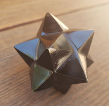 Load image into Gallery viewer, LARGE 12 Point GEMSTONE MERKABA Star Natural Onyx (One)
