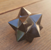 Load image into Gallery viewer, LARGE 12 Point GEMSTONE MERKABA Star Natural Onyx (One)