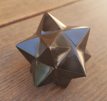 Load image into Gallery viewer, LARGE 12 Point GEMSTONE MERKABA Star Natural Onyx (One)