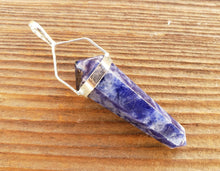 Load image into Gallery viewer, Natural SODALITE Crystal D - Point Pendant Gemstone
