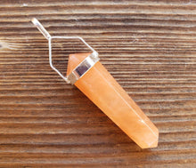 Load image into Gallery viewer, Natural PEACH AVENTURINE Crystal D - Point Pendant Gemstone