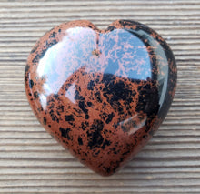 Load image into Gallery viewer, Large NATURAL MAHOGANY OBSIDIAN Gemstone Puffy Heart 60-70mm