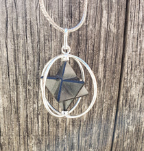 Load image into Gallery viewer, Natural BLACK TOURMALINE Merkaba Pendant Gemstone Merkaba Spinning Star Pendant