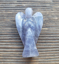 Load image into Gallery viewer, 2" IOLITE ANGEL Natural Handcarved Stone Gemstone