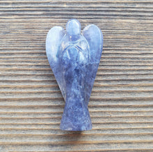 Load image into Gallery viewer, 2" IOLITE ANGEL Natural Handcarved Stone Gemstone