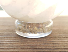 Load image into Gallery viewer, ORGONE LABRADORITE Gemstone Sphere Stand And Worry Stone