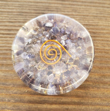 Load image into Gallery viewer, ORGONE IOLITE Gemstone Sphere Stand And Worry Stone