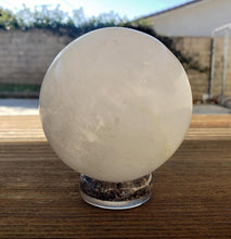 Load image into Gallery viewer, ORGONE IOLITE Gemstone Sphere Stand And Worry Stone