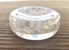 Load image into Gallery viewer, ORGONE LABRADORITE Gemstone Sphere Stand And Worry Stone