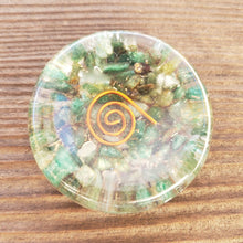 Load image into Gallery viewer, ORGONE JADE Gemstone Sphere Stand And Worry Stone