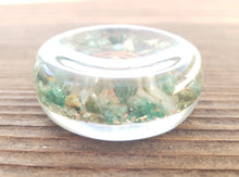 Load image into Gallery viewer, ORGONE JADE Gemstone Sphere Stand And Worry Stone