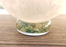 Load image into Gallery viewer, ORGONE JADE Gemstone Sphere Stand And Worry Stone