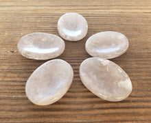 Load image into Gallery viewer, SMOKEY QUARTZ Worry Stone Natural Stone Hand Carved Gemstone Worry Stone