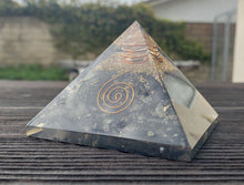 Load image into Gallery viewer, Extra Large (70-75mm) PYRITE Orgone Gemstone Pyramid X-Large Pyramid Orgone
