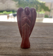 Load image into Gallery viewer, 3" RED JASPER ANGEL Natural Handcarved Stone Gemstone