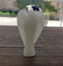 Load image into Gallery viewer, 3" PRASIOLITE ANGEL Natural Handcarved Stone Gemstone