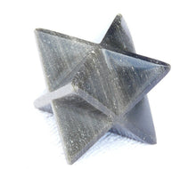 Load image into Gallery viewer, Large (50mm) GOLD OBSIDIAN Natural Gemstone Merkaba Star (One)