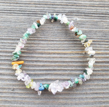 Load image into Gallery viewer, MULTI-STONE Natural Stone Gemstone Stretchy Chip Bracelet
