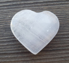 Load image into Gallery viewer, NATURAL SELENITE Gemstone Puffy Heart 30-35mm