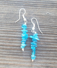 Load image into Gallery viewer, Natural APATITE Handmade Gemstone Chip EARRINGS
