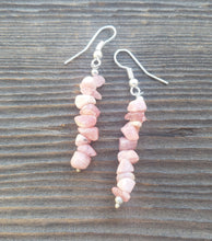 Load image into Gallery viewer, Natural RHODOCHROSITE Handmade Gemstone Chip EARRINGS