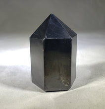 Load image into Gallery viewer, NATURAL SHUNGITE Carved Faceted Point Gemstone Crystal Point