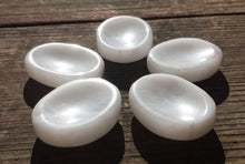 Load image into Gallery viewer, WHITE AGATE Worry Stone Natural Stone Hand Carved Gemstone Worry Stone